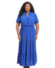 Maria Puff Sleeve Tiered Maxi Dress - thumbnail