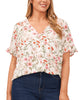Anika Button Loop Frill Sleeve Top - thumbnail