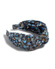 Knotted Floral Print Headband - thumbnail