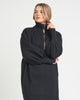 Mallory Zip Neck Sweater Dress - thumbnail