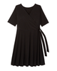 Ashae Faux-Wrap Knit Dress - thumbnail