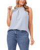 Vanessa Pleat Neck Blouse - thumbnail