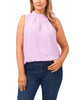 Vanessa Pleat Neck Blouse - thumbnail