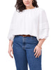 Courtney Pleated Sleeve Blouse - thumbnail