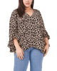 Kylie Flutter Sleeve Blouse - thumbnail