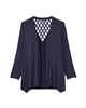 Jessica Long Sleeve Cage Back Cardigan - thumbnail