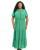 Maria Puff Sleeve Tiered Maxi Dress - thumbnail