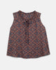 Brielle Tie-Neck Printed Sleeveless Popover Top - thumbnail