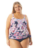 Sarah Floral Side Tie Tankini Top - thumbnail