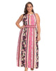 Maria Keyhole Halter Maxi Dress - thumbnail