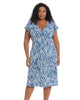 Lilly Ruffle Sleeve Midi Dress - thumbnail