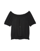 Donna Clip Dot Off The Shoulder Top - thumbnail