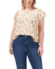 Nora Flutter Sleeve Blouse - thumbnail
