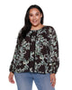 Ruby Floral Long Sleeve Top - thumbnail
