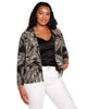 Eliza Palm Print Blazer - thumbnail