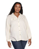 Andrea Button Up Gauze Top - thumbnail