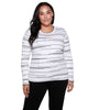Callie Stripe Long Sleeve Sweater - thumbnail