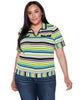 Juniper Striped Short Sleeve Sweater - thumbnail