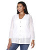 Sloane Striped Button-Front Cardigan - thumbnail
