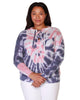 Presley Tie-Dye Lace-up Sweater - thumbnail