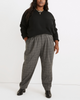 Plaid Flannel Track Trouser in Windowpane - thumbnail