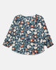 Priscilla Printed Peasant Blouse - thumbnail