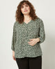 Christine Three-Quarter Sleeve Peasant Top - thumbnail