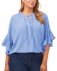 Aubrey Ruffle Sleeve Blouse - thumbnail