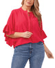 Aubrey Ruffle Sleeve Blouse - thumbnail