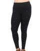 Star Studded Ponte Leggings in Black - thumbnail