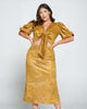 Cheetah Wrap Top and Skirt Set - thumbnail