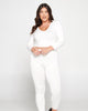 Crop Pullover Hoodie and Sweatpants Set - thumbnail