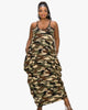 Camo Spaghetti Strap Harem Dress - thumbnail