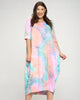 Piper Tie Dye Harem Midi Dress - thumbnail