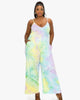 Andrea Tie Dye Wide Legged Jumpsuit - thumbnail
