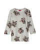Heather 3/4 Sleeve Sweatshirt with Woven Back - thumbnail