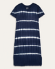 Stephanie Crew Neck Tie Dye Midi Dress - thumbnail