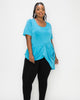 Savannah Draped Peplum Top - thumbnail