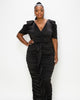Vanessa Ruched Midi Dress - thumbnail