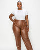 Elise Vegan Leather Pocket Pants - thumbnail