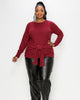 Amy Waist Tie Sweater - thumbnail