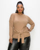Amy Waist Tie Sweater - thumbnail