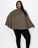 Linda Houndstooth Poncho - thumbnail