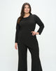 Asymmetrical Rib Loungewear Set - thumbnail