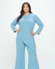 Asymmetrical Rib Loungewear Set - thumbnail