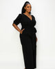 Iris Wrap Pocket Jumpsuit - thumbnail