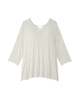 Camie 3/4 Sleeve Lace Up Back Tee - thumbnail