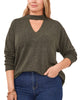 Barb Keyhole Cutout Sweater - thumbnail