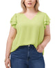 Nora Flutter Sleeve Blouse - thumbnail