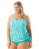 Sarah Print Side Tie Tankini Top - thumbnail